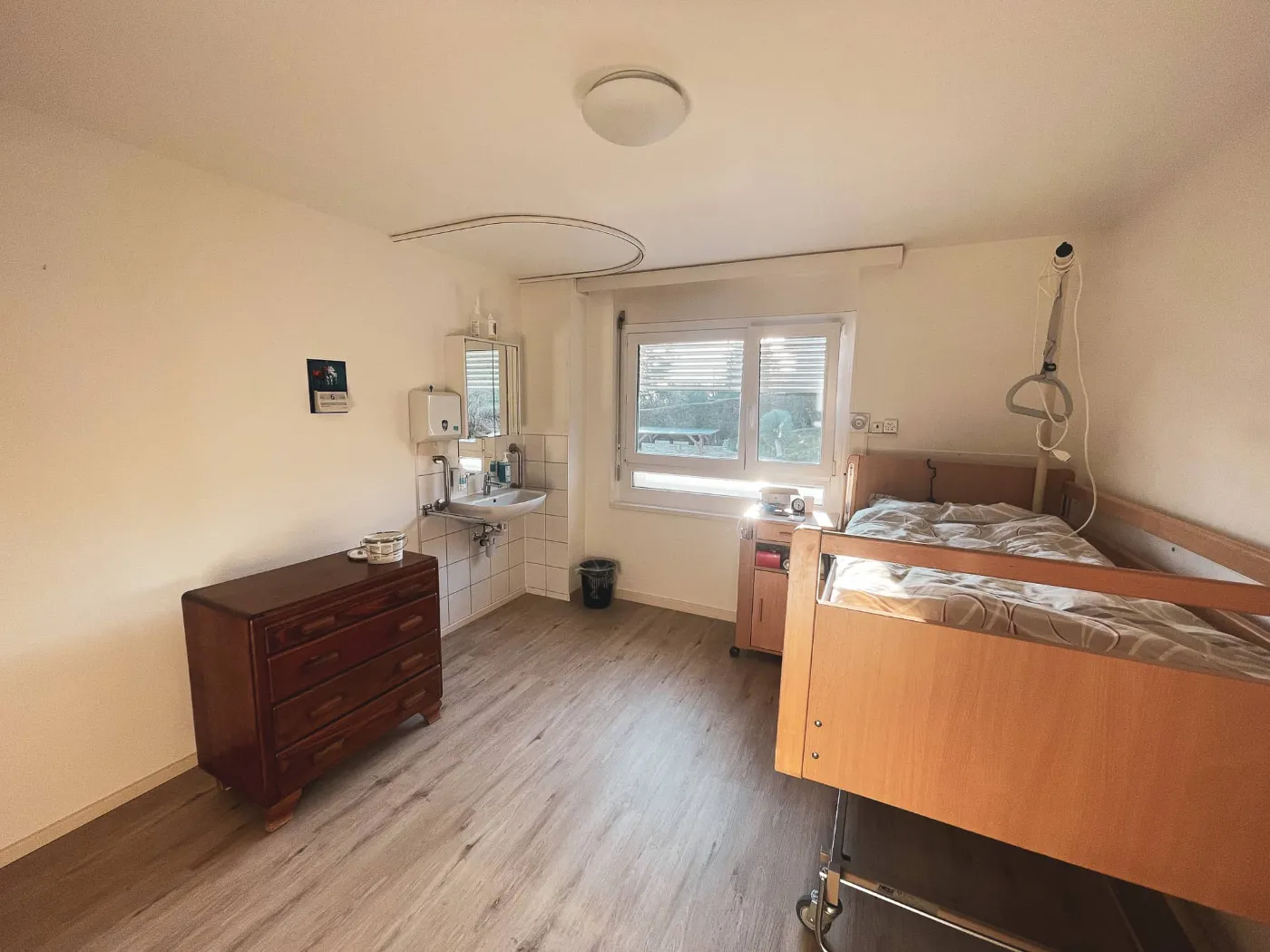Chambre individuelle, coin toilette